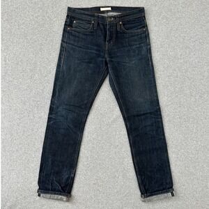 Unbranded Brand UB101 Skinny Fit 14.5oz Selvedge Raw Dark Denim Jeans Mens 30